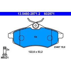Brake Pad Set ATE 13.0460-2871.2 OE Ref 425258