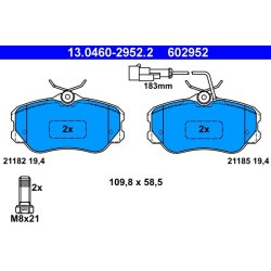 Brake Pad Set ATE 13.0460-2952.2 OE Ref 5892313