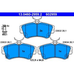 Brake Pad Set ATE 13.0460-2959.2 OE Ref 5083853AA