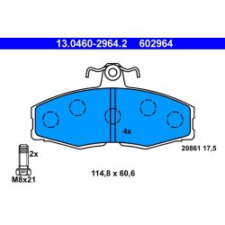 Brake Pad Set ATE 13.0460-2964.2 OE Ref 115430280