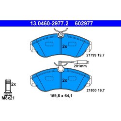 Plaquettes de frein ATE 13.0460-2977.2 pour CITROËN, FIAT, PEUGEOT OE 425119