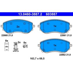 Brake Pad Set ATE 13.0460-3887.2 OE Ref A4704205300