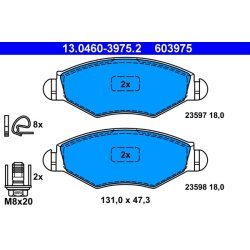 Brake Pad Set ATE 13.0460-3975.2 OE Ref 425191