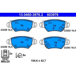 Brake Pad Set ATE 13.0460-3976.2 OE Ref 1605039