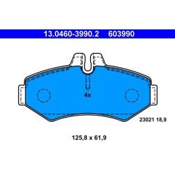 Brake Pad Set ATE 13.0460-3990.2 OE Ref 0034202420