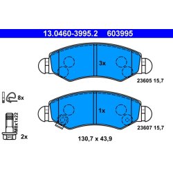 Brake Pad Set ATE 13.0460-3995.2 OE Ref 9194893