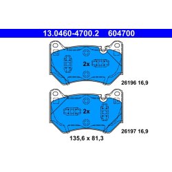 Brake Pad Set ATE 13.0460-4700.2 OE Ref 80A698151C