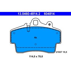 Brake Pad Set ATE 13.0460-4814.2 OE Ref 98635193913