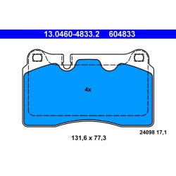 Brake Pad Set ATE 13.0460-4833.2 OE Ref 8J0698151M