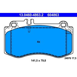 Brake Pad Set ATE 13.0460-4863.2 OE Ref 0054208520