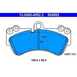 Brake Pad Set ATE 13.0460-4992.2 OE Ref 4634205500