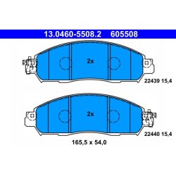 Jeu de plaquettes de frein ATE 13.0460-5508.2 pour NISSAN LEAF, NV200 OE D1060-5TA0A