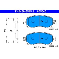 Brake Pad Set ATE 13.0460-5545.2 OE Ref 26296FL040