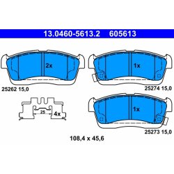 Jeu de plaquettes de frein ATE 13.0460-5613.2 pour DAIHATSU, SUBARU