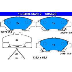 Brake Pad Set ATE 13.0460-5620.2 OE Ref 45022TF0G02