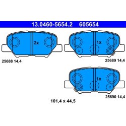 Brake Pad Set ATE 13.0460-5654.2 OE Ref 1635677180