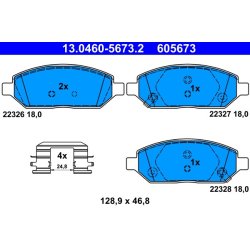 Brake Pad Set ATE 13.0460-5673.2 OE Ref 1605324