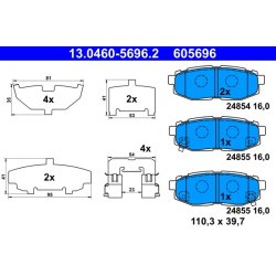 Brake Pad Set ATE 13.0460-5696.2 OE Ref 26696XA010