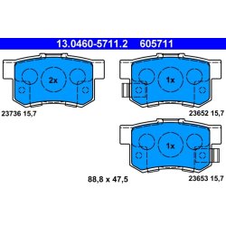 Brake Pad Set ATE 13.0460-5711.2 OE Ref 43022S9AE51