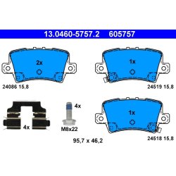 Brake Pad Set ATE 13.0460-5757.2 OE Ref 43022SMGE01