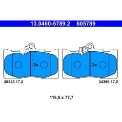 Brake Pad Set ATE 13.0460-5789.2 OE Ref 0446522340