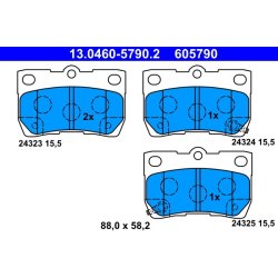 Brake Pad Set ATE 13.0460-5790.2 OE Ref 0446622190