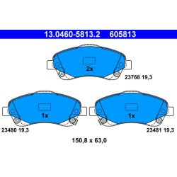 Brake Pad Set ATE 13.0460-5813.2 OE Ref 0446505130