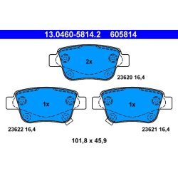 Brake Pad Set ATE 13.0460-5814.2 OE Ref 0446605020