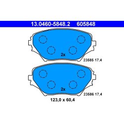 Brake Pad Set ATE 13.0460-5848.2 OE Ref 0446542110