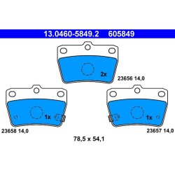 Brake Pad Set ATE 13.0460-5849.2 OE Ref 0446642030