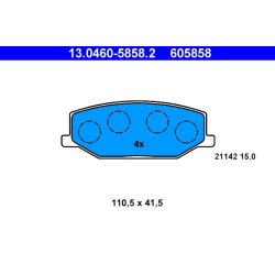 Brake Pad Set ATE 13.0460-5858.2