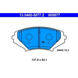 Jeu de plaquettes de frein ATE 13.0460-5877.2 pour MAZDA RX-8 OE F1YA-33-23ZB