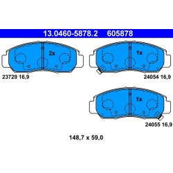 Brake Pad Set ATE 13.0460-5878.2 OE Ref 45022S7AE00