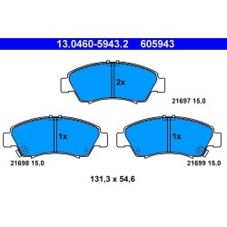 Brake Pad Set ATE 13.0460-5943.2 OE Ref 45022SR3G01