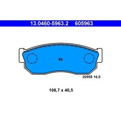 Brake Pad Set ATE 13.0460-5963.2 OE Ref 4106062A92