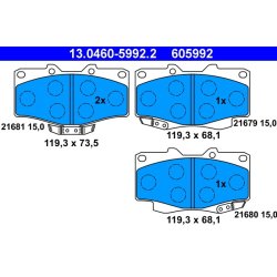 Brake Pad Set ATE 13.0460-5992.2 OE Ref 0446535280