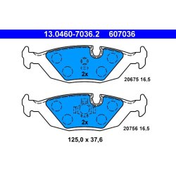 Brake Pad Set ATE 13.0460-7036.2 OE Ref 34211158323