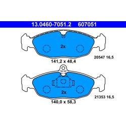 Brake Pad Set ATE 13.0460-7051.2 OE Ref 90442995