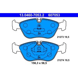 Brake Pad Set ATE 13.0460-7053.2 OE Ref 271859