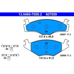 Brake Pad Set ATE 13.0460-7059.2 OE Ref 867698151