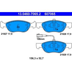 Jeu de plaquettes de frein ATE 13.0460-7065.2 pour FIAT, LANCIA OE 9947630