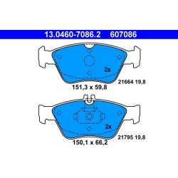Brake Pad Set ATE 13.0460-7086.2 OE Ref 0024209620