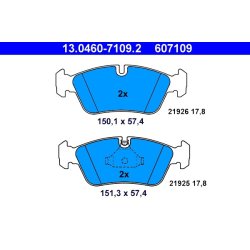 Jeu de plaquettes de frein ATE 13.0460-7109.2