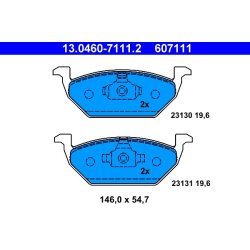 Brake Pad Set ATE 13.0460-7111.2 OE Ref 1J0698151B