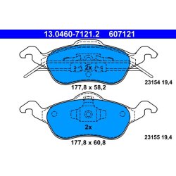 Brake Pad Set ATE 13.0460-7121.2 OE Ref 1075558