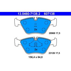 Jeu de plaquettes de frein ATE 13.0460-7138.2 pour DAIMLER, JAGUAR XJ, XJSC, XK