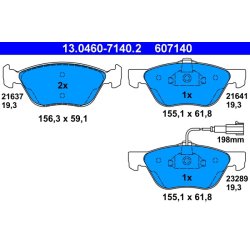 Brake Pad Set ATE 13.0460-7140.2 OE Ref 9951217