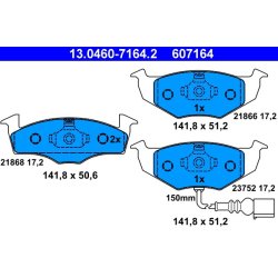 Brake Pad Set ATE 13.0460-7164.2 OE Ref 6Q0698151B