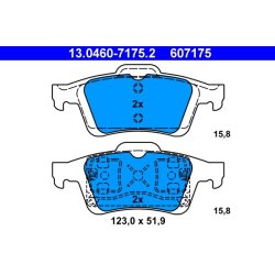 Brake Pad Set ATE 13.0460-7175.2