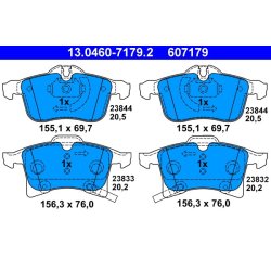 Brake Pad Set ATE 13.0460-7179.2 OE Ref 1605456